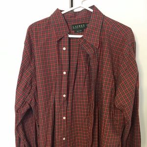 Ralph Lauren XL Red Plaid Shirt